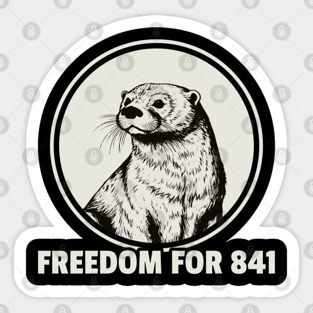 Freedom For 841 Otter .DNS Sticker by CoinDesk Podcast